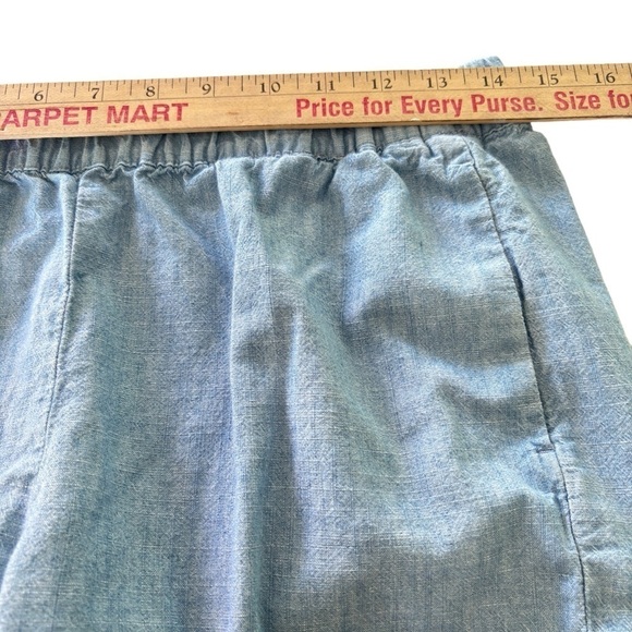Madewell Women's Elastic Waist Denim Jean Shorts Size Small 100% Cotton Pockets - Picture 7 of 10